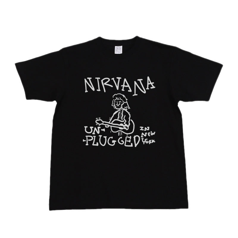 Nirvana T Shirt Nirvana Rock Band Gunsnroses Pure Cotton