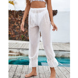 Coachella Music Festival Outfits Casual Sexy See-Through Chiffon Beach Pants