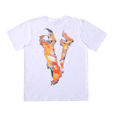 Vlone Snake T Shirt Men'S And Women'S Loose Short-Sleeved T-Shirt