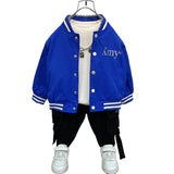 Toddler Boys Jackets Boys' Spring and Autumn Baseball Uniform