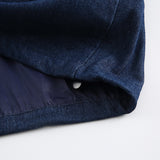 Men Denim Jackets Color Stitching Stand-Collar Denim Jacket Vintage