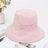 Women Bucket Hat Fisherman Middle Brim Sun Protection