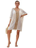 Coachella Music Festival Outfits Women's Sun Protection Coat Loose V-neck Pullover