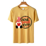 Valentine's Day T Shirts Couples Letter Heart Printing Women's Pullover T-shirt