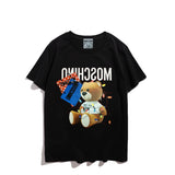 Moschino T Shirt Teddy Bear Pattern Quick-Drying Loose Short Sleeve