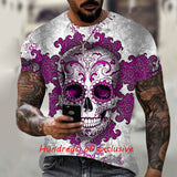 Skull T Shirt Summer Hot Men's 3D Skull Printed T-shirt