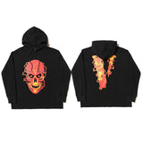 Vlone Hoodie Sweater Men'S Large V Coat Women'S Hooded
