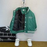 Toddler Boys Jackets Boys' Spring and Autumn Baseball Uniform