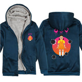 Squid Game Costume Hoodie Casual Thickened Zipper Sweater