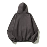 Kanye West Sunday Service Hoodie Autumn And Winter Rep Eagle Dog Printed Hoodie Fleece Lined