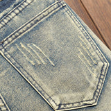 Men Jorts Loose Straight Five-Point Pants Large Size Men's Denim Shorts