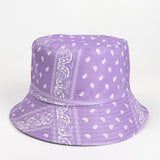 Bucket Hat Fishing Cap Cotton Print Fisherman Hat Cartoon Bucket Hat Female Printing Leaves Sunshade Sun Protection Hat