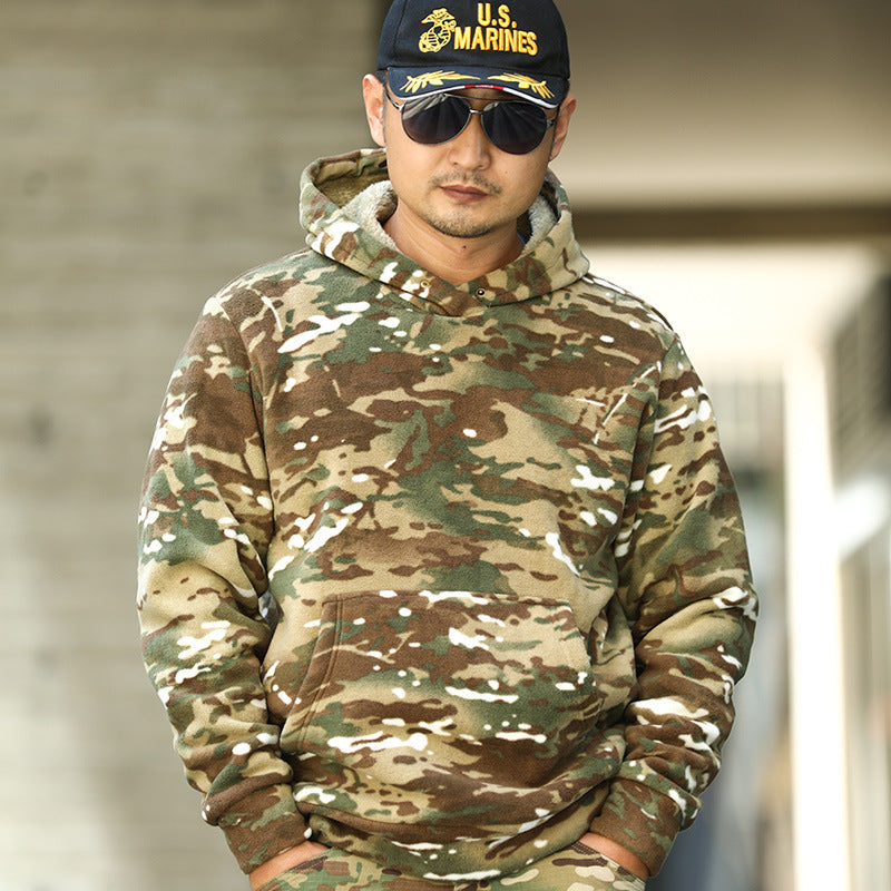 Camofire Jacket Camouflage Tactics Sweater Coat Men's plus Size Hooded