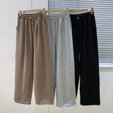 Grey Sweatpants Sweatpants Women's Winter Wear Fleece-Lined Track Pants