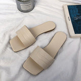 Women Open Toe Sandals Flats Summer Fashion Casual Flat Bottom Slippers