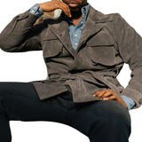 Mens Winter Coats Man Fall Outfits Jacket Men's Autumn Solid Color Slim Fit Long Sleeves Casual