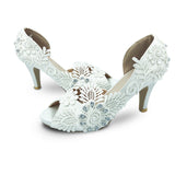Low Heel Wedding Shoes Satin Large Size Wedding Shoes Bridal Shoes