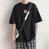 Men T-Shirts Loose Half-Length Sleeves Printing