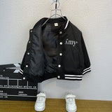 Toddler Boys Jackets Boys' Spring and Autumn Baseball Uniform