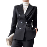 Interview Suit Women Black Suit Female Spring and Autumn Coat