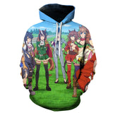 Anime Hoddies Horse Racing Women's Second Season Cartoon Cosplay Sweater