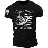 Man T Shirt Cotton Slim-Fit Letter Collarless Ordinary T-shirt
