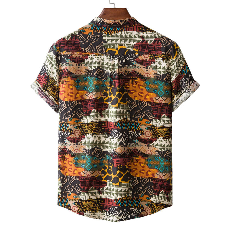 Camp Collar Shirt Floral Short Sleeve Shirt