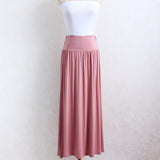 MIDI Mauve Skirt Women's Summer Slim Bottoming Skirt Long Skirt
