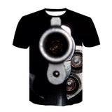 Skull T Shirt Digital Printing Leisure