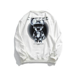 Crew Neck Sweatshirts for Men Men's Clothing Hip Hop Printed Crew Neck Sweatshirt Male Casual Pullover
