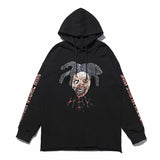 Vlone Hoodie Autumn And Winter Clown Printed Back Large V Hoodie Casual Hooded Couple Sweater Coat