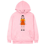 Squid Game Costume round Six Wooden Printed Pullover Hoodie