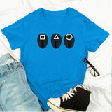 Squid Game Costume Printed Short-Sleeved Men's and Women's T-shirt