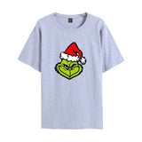 Men and Women Grinch Shirt Casual Loose Short Sleeves T-shirt