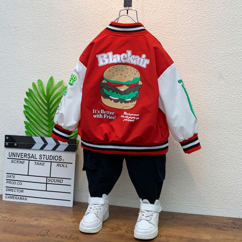 Toddler Boys Jackets Children's Clothing Boys' Baseball Jacket Casual Jacket Spring Clothing