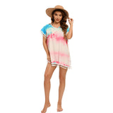Coachella Music Festival Outfits Printed Tassel Casual Loose Beach