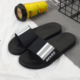 Men Slides Non Slip Shoes Indoor Outdoor Male Summer Statement Slippers
