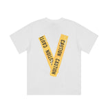 Vlone T Shirt Spring And Summer Printing Color Contrast Loose Base T-Shirt