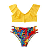 Children Swimsuit Children's Swimsuit Cute Solid Color Printing