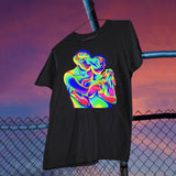 Valentine's Day T Shirts Couples Autumn Printed Loose Short Sleeve Women's T-shirt
