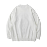 Men Sweater Cartoon Bear Brocade Sweater Men's Trendy Pullover