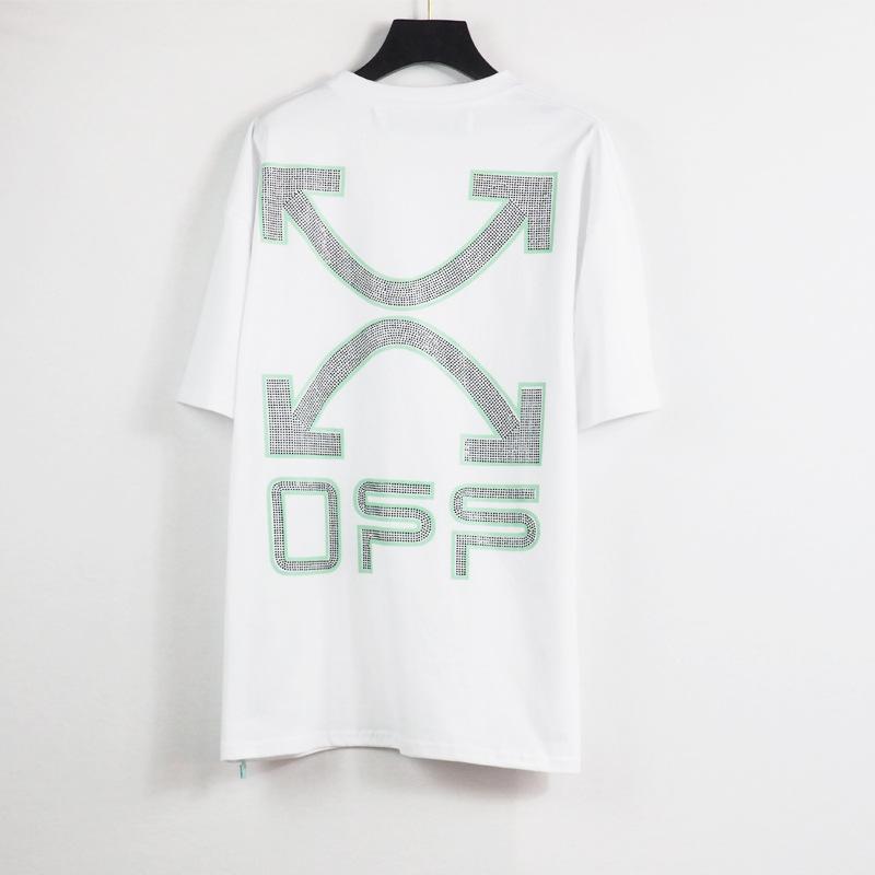 Off White T Shirt Spring/Summer Arrow Short Sleeve Tshirt Men'S Cotton Owt