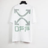 Off White T Shirt Spring/Summer Arrow Short Sleeve Tshirt Men'S Cotton Owt