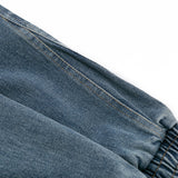 Men Denim Jackets Patchwork Lapel Denim Jacket Vintage