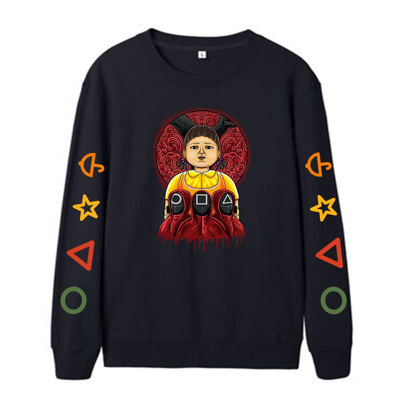 Squid Game Costume Couple's Shirts Leisure Sports European round Neck Sweater