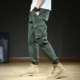 Cuffed Cargo Pants Autumn Leisure Men's Loose
