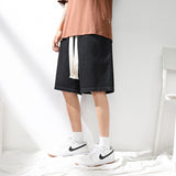 Men Denim Shorts NASA Joint-Name Jeans Loose Straight Casual