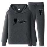Vlone Hoodie & Pants 2 Piece Set Hooded Suits Men'S Casual