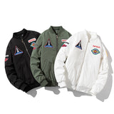 Varsity Jacket Casual Jacket Cotton-Padded Coat Men'S And Women'S Autumn And Winter Baseball