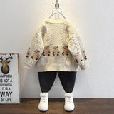 Toddler Boys Sweater Boys' Autumn Cardigan Children Bear Sweater